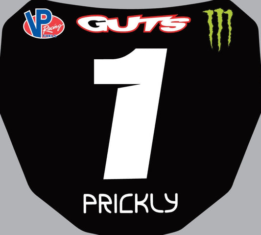 Front Number Plate Decals